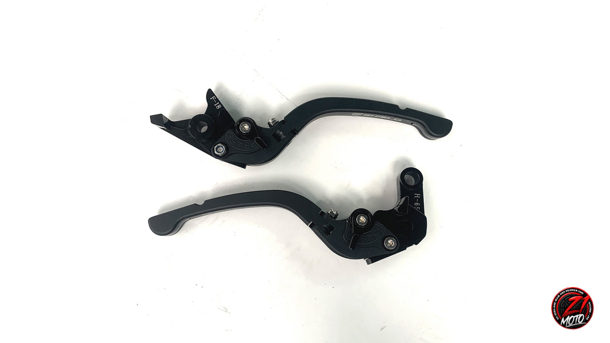 次郎 Shield Foldable Brake and Clutch Lever for NINJA 400 & Z400 – Zero