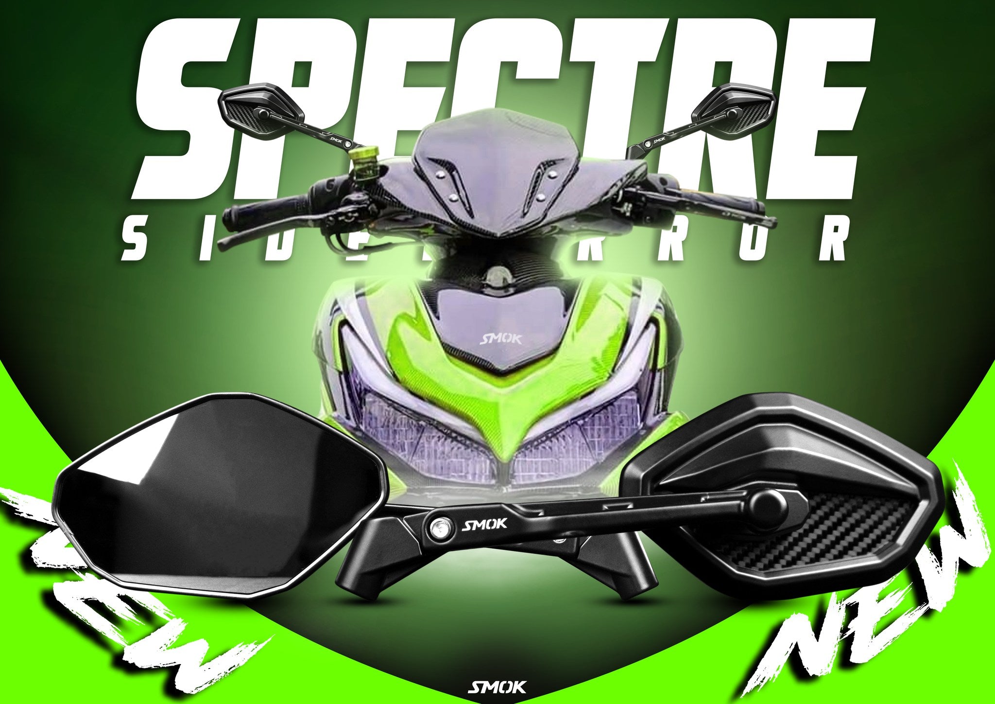 ANYONE✖️SMOKE & MIRRORS SMOK SPECTRE SIDE MIRROR – Zero One Moto Shop