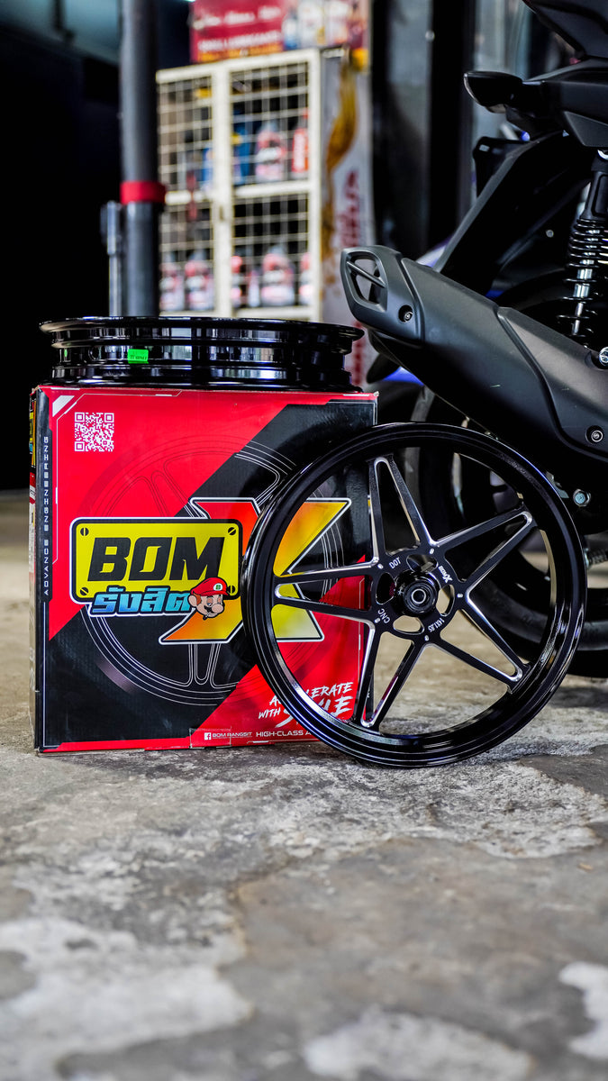 BOM RANGSIT BOM X MAGS FOR CLICK 125 / 150 (BLACK) โ Zero One Moto Shop