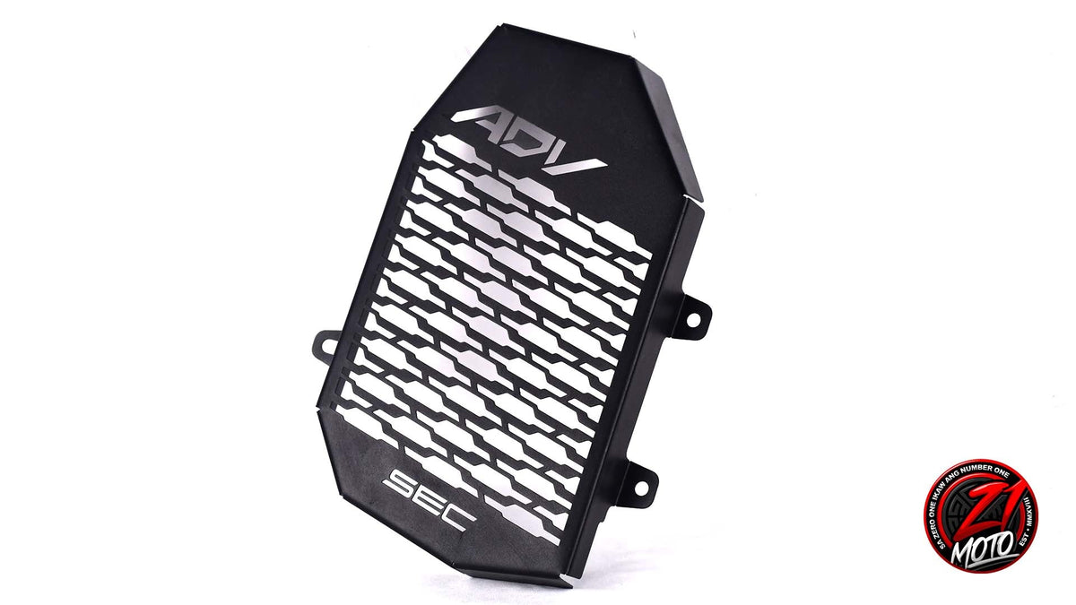 ADV SEC Radiator Cover SILVER Zero One Moto Shop Adv sec radiator cover silver zero one moto shop