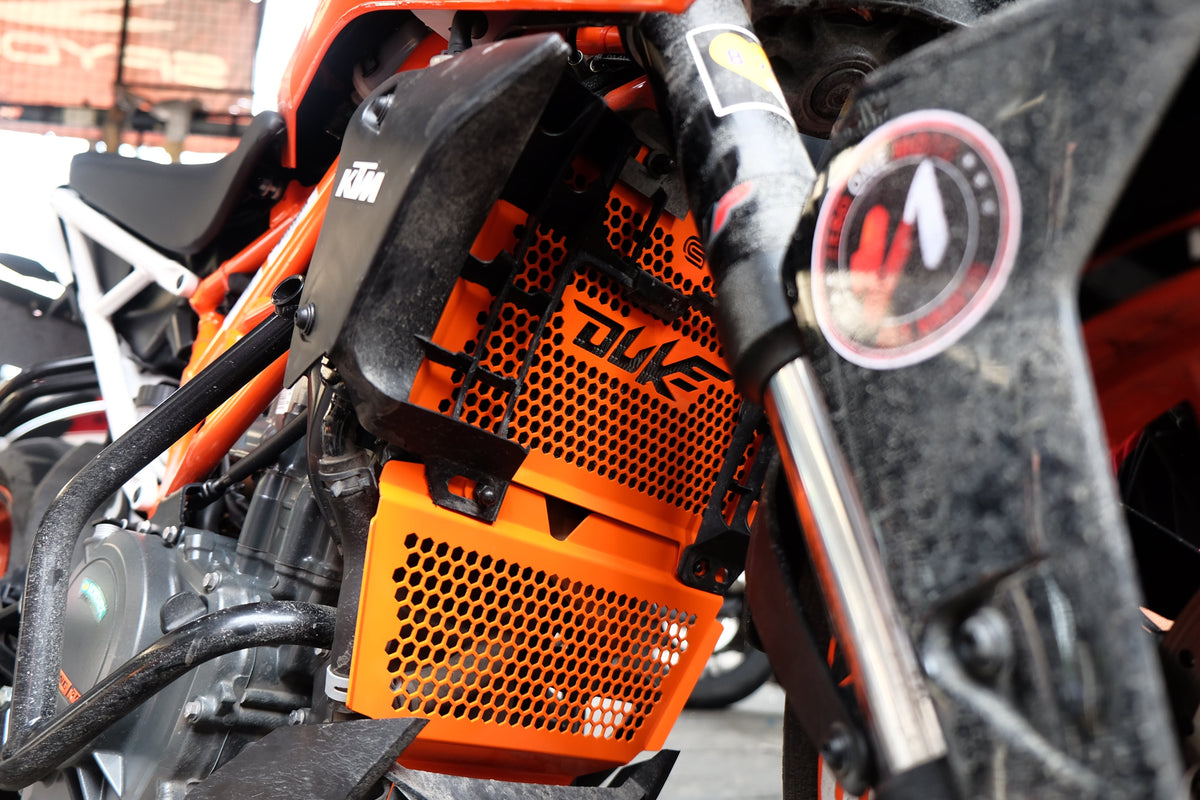 Duke 390 Radiator Guard – Zero One Moto Shop